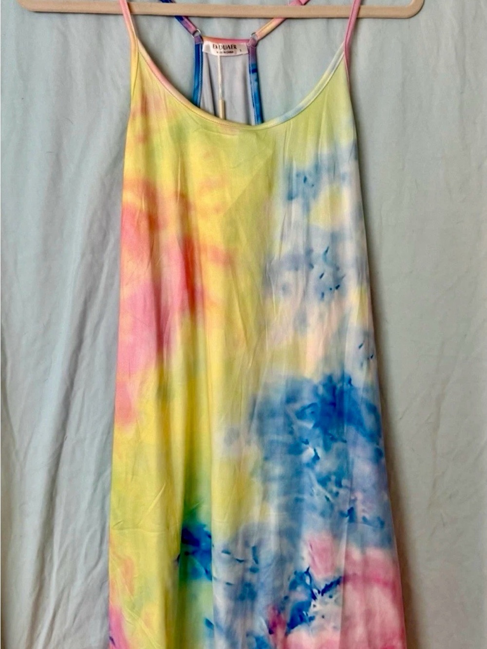 EKOUAER Tie-dye Chemise with Racer back Size Small New With Tags